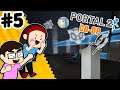 TAKING DOWN TURRETS WITH TRASH | Portal 2 CO-OP EPISODE 5