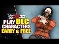 WWE 2K20: How To Play With DLC Characters EARLY & FREE! (WWE 2K20 Bump In The Night Tutorial)