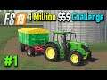 1 Million Dollar Challenge #1, FS19 Michigan Map 3.5, Selling Crops, Planting Canola & Soybeans