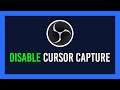 OBS: How to Disable Cursor in Display/Game/Window Capture