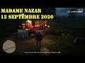 Red Dead Online Madame Nazar - 12 septembre 2020 - Localisation Madame Nazar