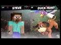 Super Smash Bros Ultimate Amiibo Fights – Steve & Co #248 Steve vs Duck Hunt
