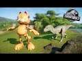 WTF? GARFIELD IN JWE! Indominus Rex macht Jagd auf Garfield! - Jurassic World Evolution Mods