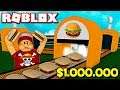 CONSTRUINDO MINHA HAMBURGUERIA de $1.000.000 no ROBLOX 🍔 → Burger Factory Tycoon 🎮