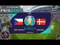 Czech Republic Vs Denmark UEFA Euro Quarter Finals eFootball PES 21 ||  PS3 Gameplay Full HD 60 FPS