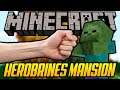 FIST vs 100 ZOMBIES in Minecraft (Herobrine's Mansion Part 1)
