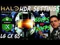 Halo Master Chief Collection - HDR Settings / 60FPS vs 120FPS - Xbox Series X - OLED LG CX 65"