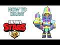How To Draw New Brawler Skin Unicorn Knight Barley - Brawl Stars Step by Step