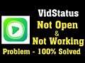 How To Fix Vidstatus Not Open Problem Android & Ios - Fix Vidstatus Not Working Problem Android