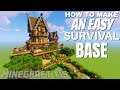 How to make a Base in Minecraft Survival with Everything: A Great Survival Base idea: Minecraft 1.15