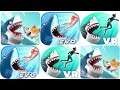 HUNGRY SHARK EVOLUTION vs HEROES vs VR