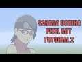 Minecraft Sarada Uchiha Pixel Art Tutorial Part 2 (Boruto | Naruto)