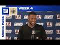 Postgame Interviews: Giants vs. Saints Week 4 | Joe Judge, Saquon Barkley, Daniel Jones