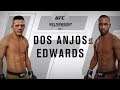 Rafael dos Anjos Vs Leon Edwards : UFC On ESPN 4 Simulation : UFC 3 Gameplay (CPU Vs. CPU)