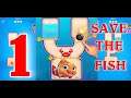 Save the Fish - Pull the Pin Game - Tutorials (Part 1) - Gameplay Walkthrough iOS,Android