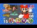 Super Mario Strikers SS1 - Original League EP 15 Match 08 Mario VS Wario , Waluigi VS Luigi