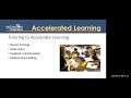 Tutoring Brief for Accelerated Learning