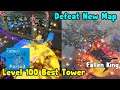 Unlocked Level 100 Best Tower Pursuit! Defeat Construction Crazy Map - Tower Defense Simulator