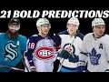 21 BOLD NHL Predictions for the 2021 Season