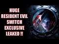 A HUGE 2021 Nintendo Switch Exclusive Resident Evil Game Has LEAKED