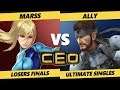CEO 2019 SSBU - Ally (Snake) Vs. PG | Marss (ZSS) Smash Ultimate Tournament Losers Finals