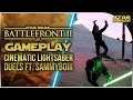Cinematic Lightsaber Duels No HUD featuring SammyBoiii | Battlefront 2 Gameplay