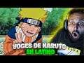 ESPAÑOL REACCIONA a LAS VOCES EN LATINO de NARUTO SHIPPUDEN 😍