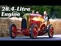 EXTREME 28.4-Litre FlameThrower Engine! - 1911 Fiat S76 "The Beast of Turin" at Goodwood FOS 2019