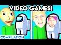 VIDEO GAMES WITH ZERO BUDGET! (Among Us, Baldi, Granny, Piggy, Henry Stickmin, Adopt Me, Siren Head)
