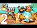 CAT'N'ROBOT IDLE DEFENSE - Walkthrough Gameplay Part 2 - LEVELS 21-35 (Android Games)