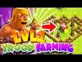 Farming w/ Level 1 Troops Silver League!  (TH13 gameplay)