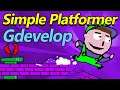 HOW TO MAKE A SIMPLE PLATFORMER GAME IN GDEVELOP (Best Free Game Engine 2020)