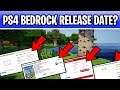Minecraft PS4 Bedrock Release Date! Sort of...