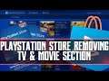PlayStation Store Removing Movies & TV Shows