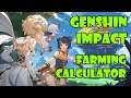 Schedule your farming in Genshin Impact | Farming Calculator