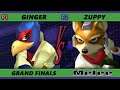 S@X 396 Online GRAND FINALS - Ginger (Falco) Vs. Zuppy [L] (Fox) Smash Melee - SSBM