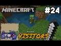 VISITORS!! - MINECRAFT: BUILDING A TOWN #24