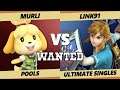 Wanted S4 C2 Pools - Murli (Isabelle) Vs. Link91 (Link) SSBU Ultimate Tournament