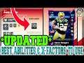 BEST ABILITIES AND X FACTORS TO USE IN MADDEN 20 TUTORIAL (Updated) [MADDEN 20 ULTIMATE TEAM]