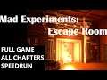 MAD EXPERIMENTS ESCAPE ROOM FULL GAME Walkthrough gameplay - ALL 3 CHAPTERS SPEEDRUN - 4K 60 FPS
