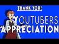 Thank you message and Youtubers appreciations