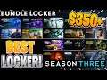 The BEST Bundle Locker Showcase ($350+) on Cold War Warzone Season 3 (CRAZY!)