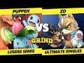 The Grind 142 Losers Semis - Puppeh (Pokemon Trainer) Vs. ZD (Fox) Smash Ultimate - SSBU
