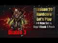 #4 Diablo 3 Season 20 Hardcore Let's Play : New Set and Final Day 1 Push for Rank 1