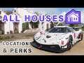 All HOUSES | Perks and Locations ► Forza Horizon 5