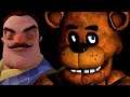 ПРИВЕТ СОСЕД ПРОТИВ ФРЕДДИ ФАЗБЕРА!FIVE NIGHTS AT FREDDY'S DOOM!ФНАФ 1 КООП!FNAF 1 COOP!ШОУ ХРИПЛЫХ!
