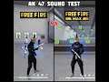 FREE FIRE|| FREE FIRE VS FREE FIRE MAX|| AK 46 SOUND TEST which sound better 😢