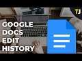How to Check Edit History on Google Docs