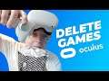 How to delete games on Oculus Quest 2