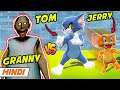 Tom & Jerry vs GRANNY 😂 | Granny House Escape | Hindi Funny Moments | Saxisam